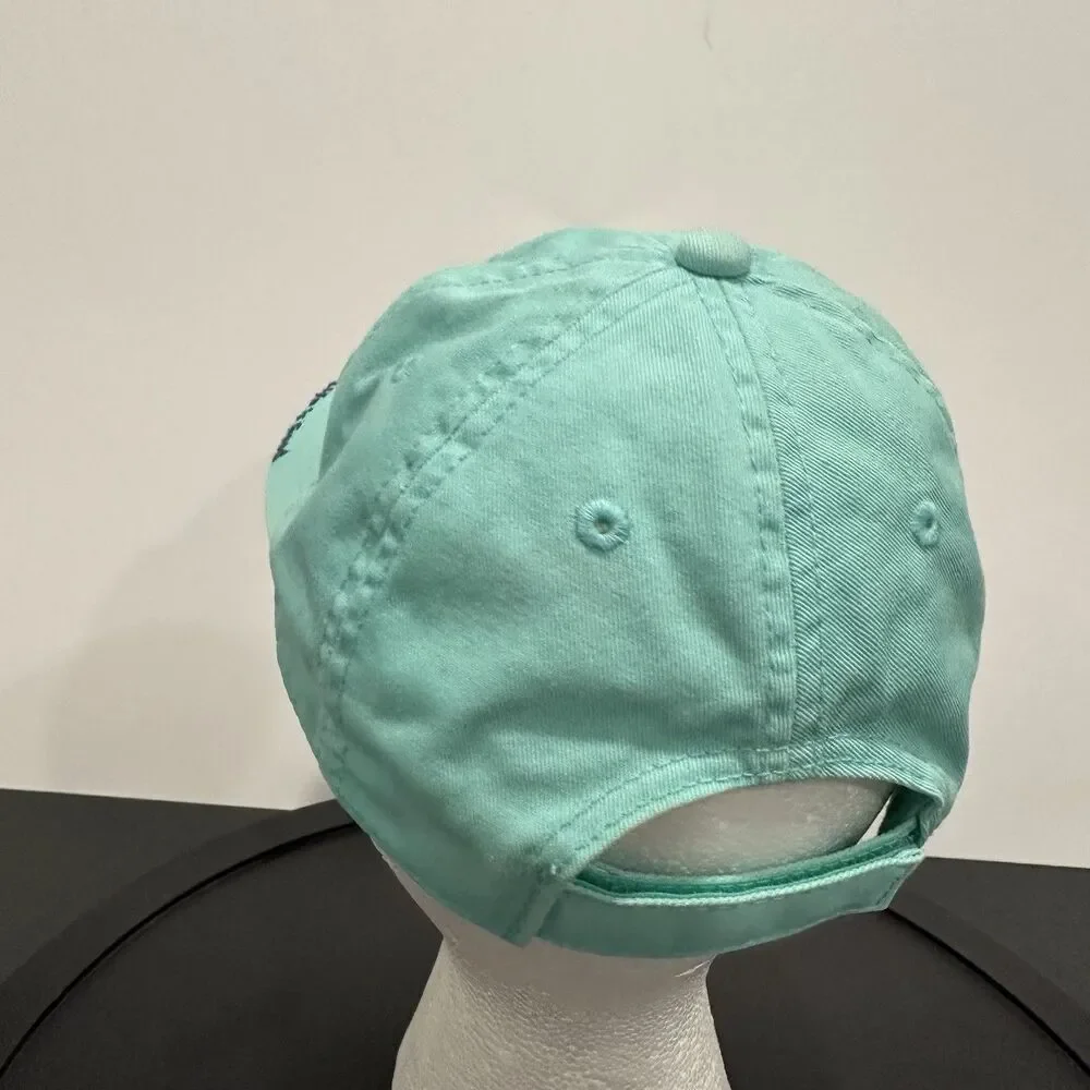 Life is Good Hat Adjustable Teal Chill Ball Cap Heart Hat Womens Strapback